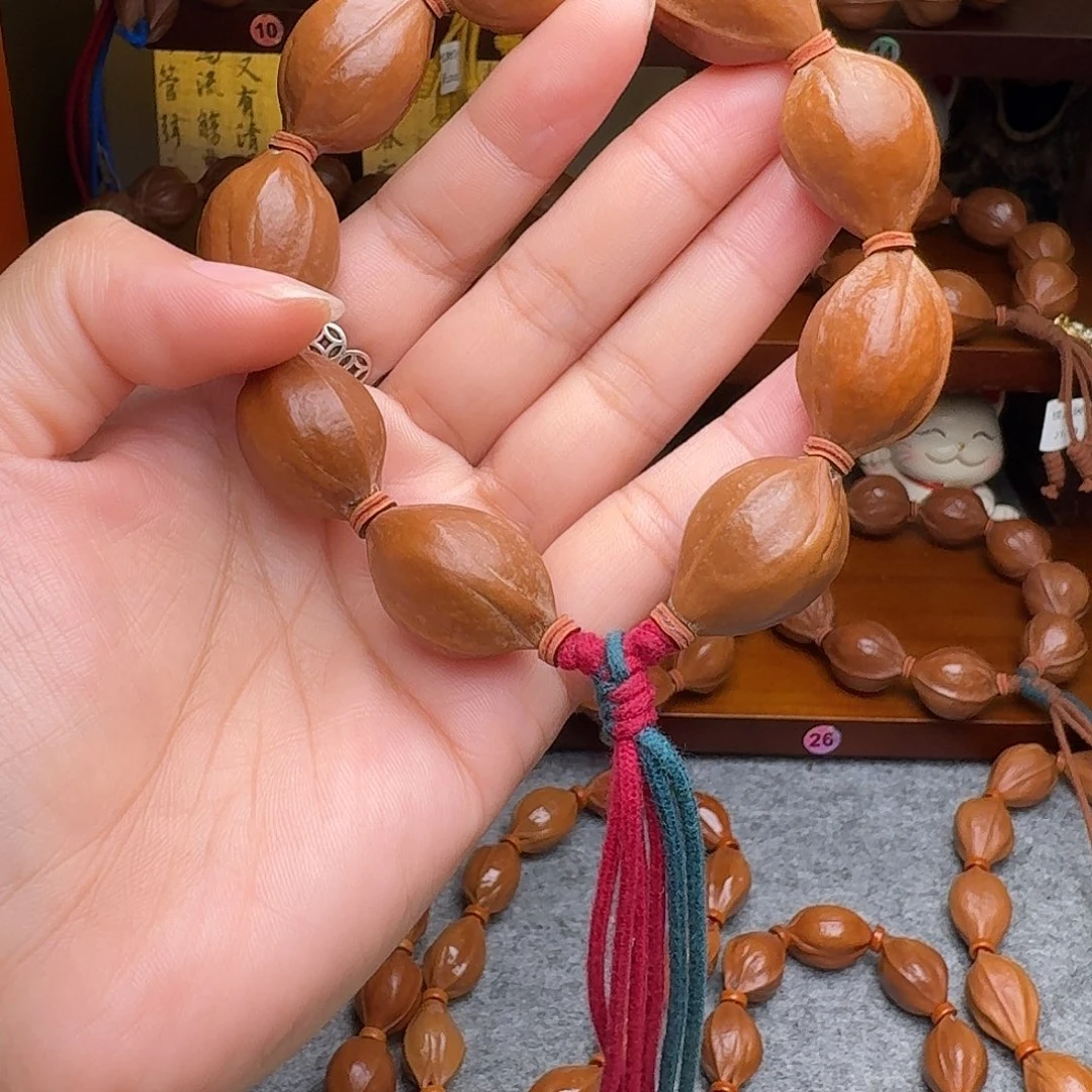 橄榄核手串L****N19/27老核原皮 梅林铁核