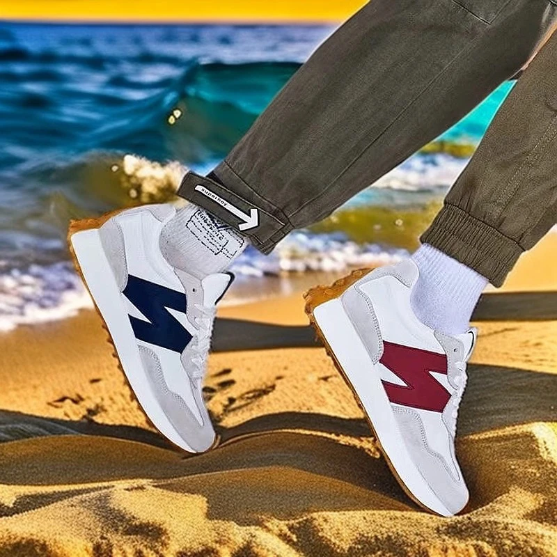 正品国潮百伦臻选经典十年小蛮腰327男女同款时尚休闲鞋