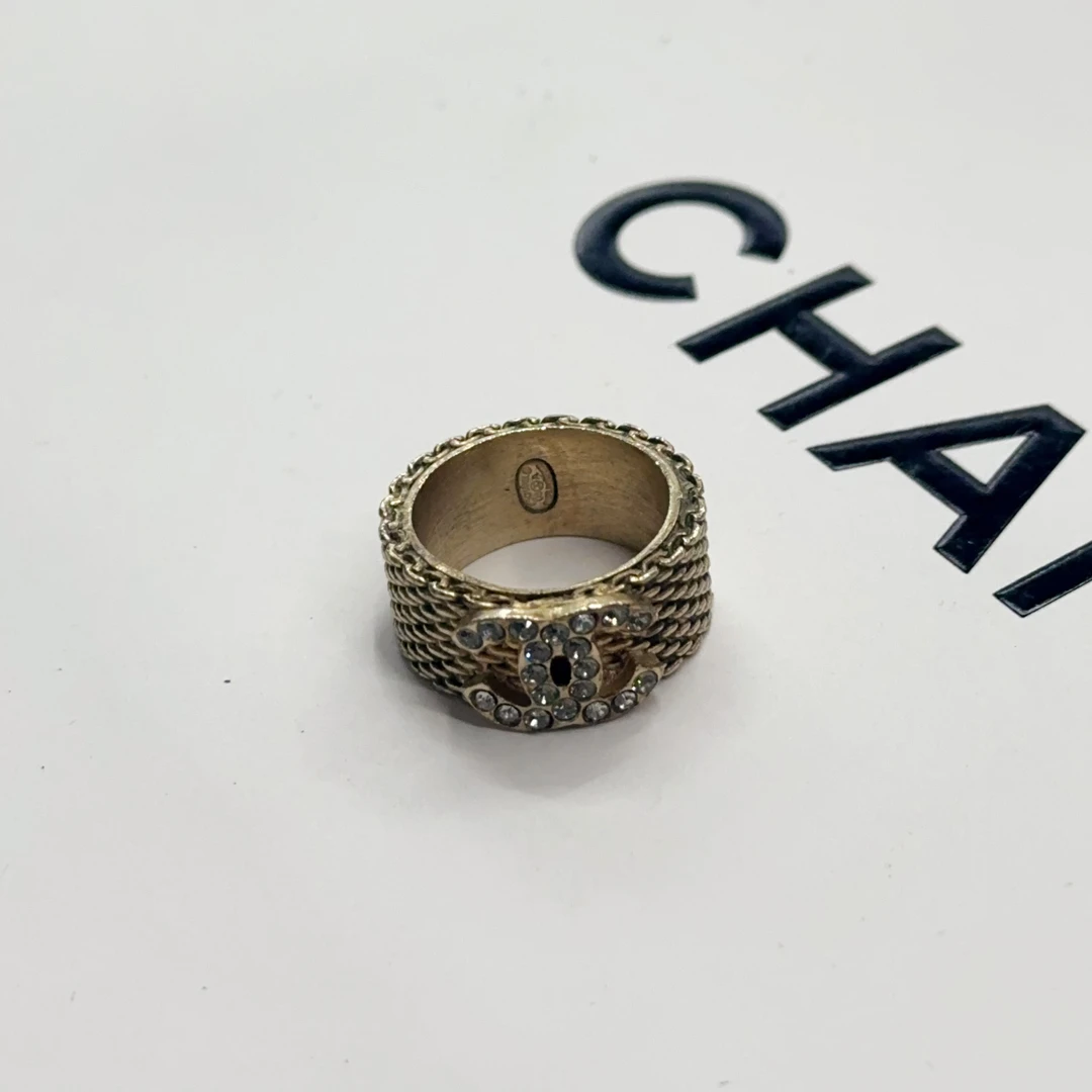 95新 Chanel/香奈儿 vintage香奈儿中古戒指（欧码54港码15