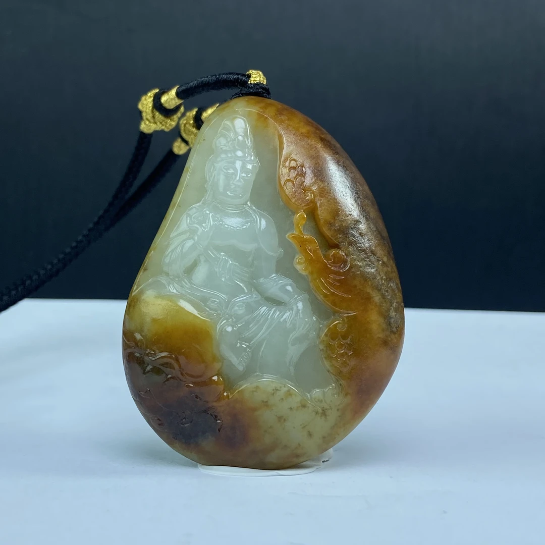 EW6005L 和田玉 金翎洒财缘