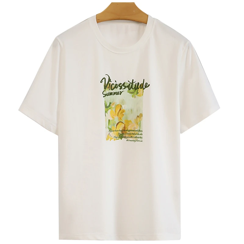 X797-伍莎服饰云仓百搭时尚新款T桖上衣夏季#WYX46X006