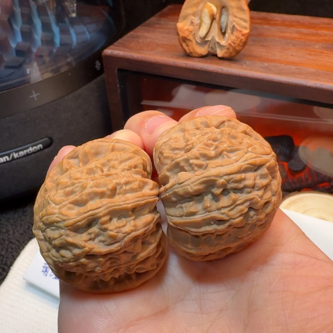 把件文玩核桃40+全品白狮子