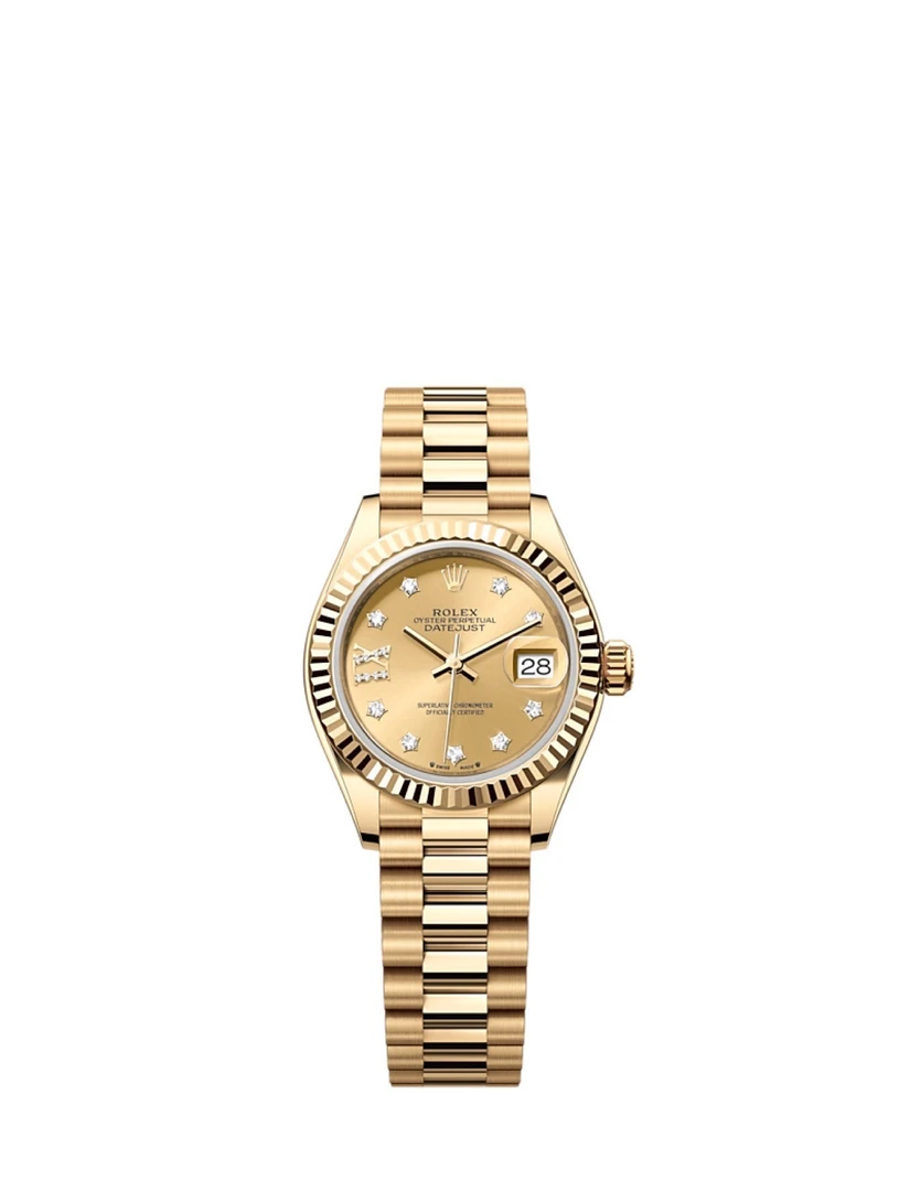 99新 Rolex/劳力士 女装日志型系列m279178-0013腕表双圈全套
