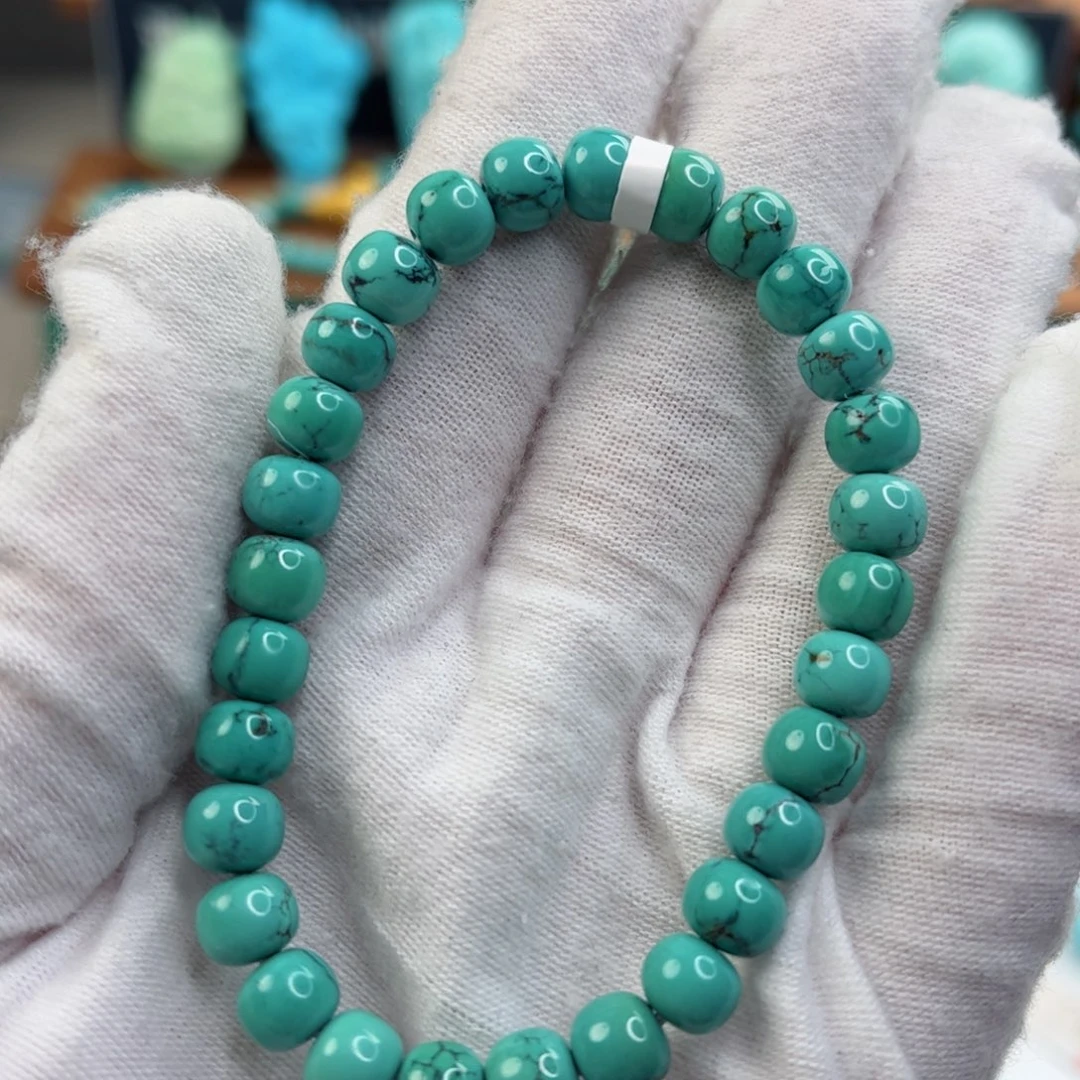 未镶嵌绿松石尺寸6.8mm