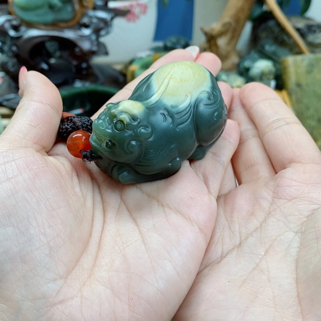 透闪石质玉手把未镶嵌沙**杨