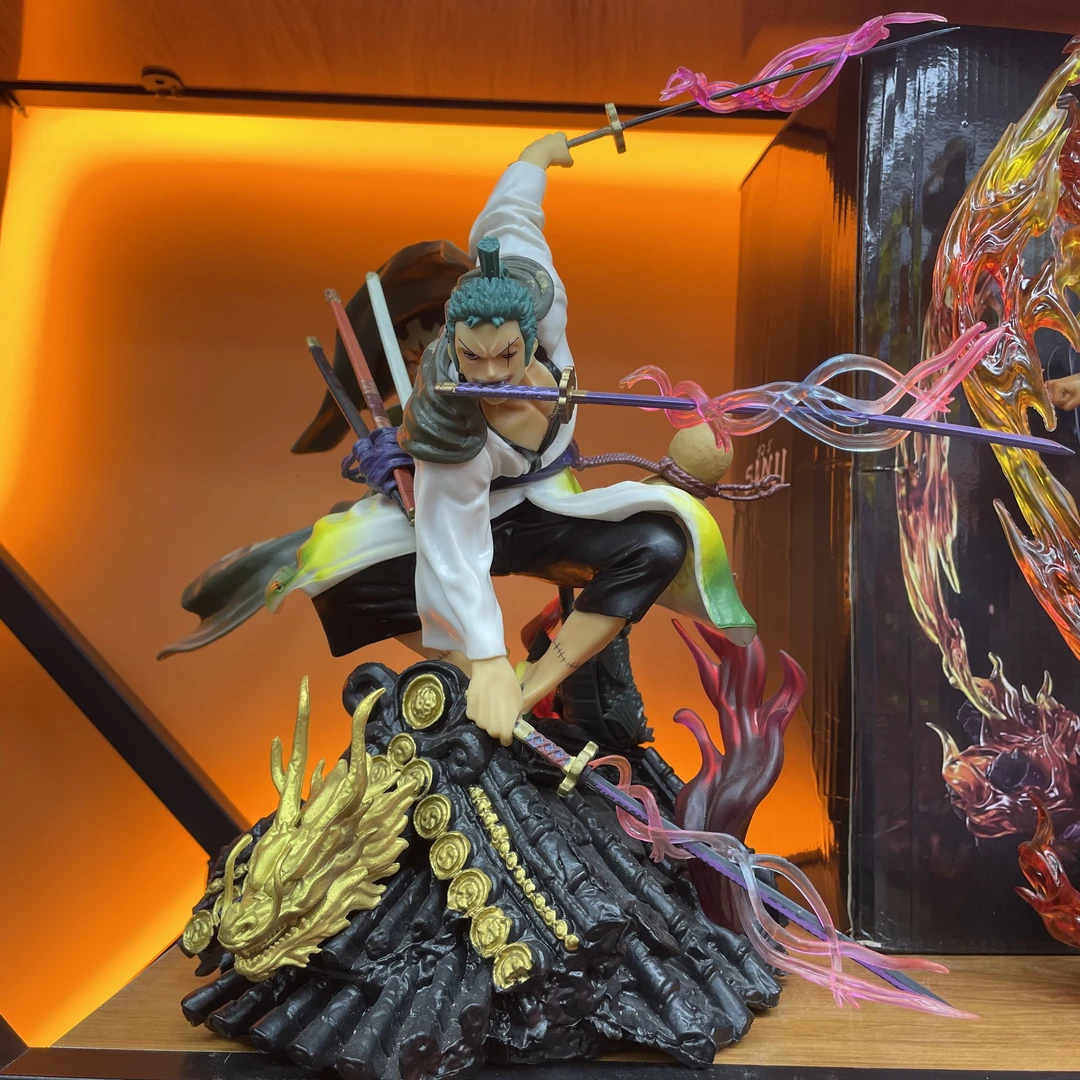 精品现货 海贼屋顶索隆手办模玩摆件+刀+屋顶 手办摆件