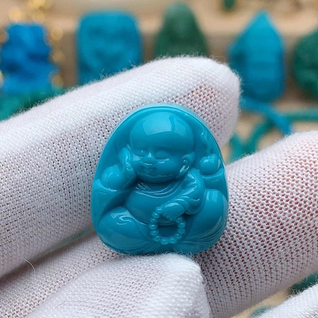 绿松石未镶嵌颈饰