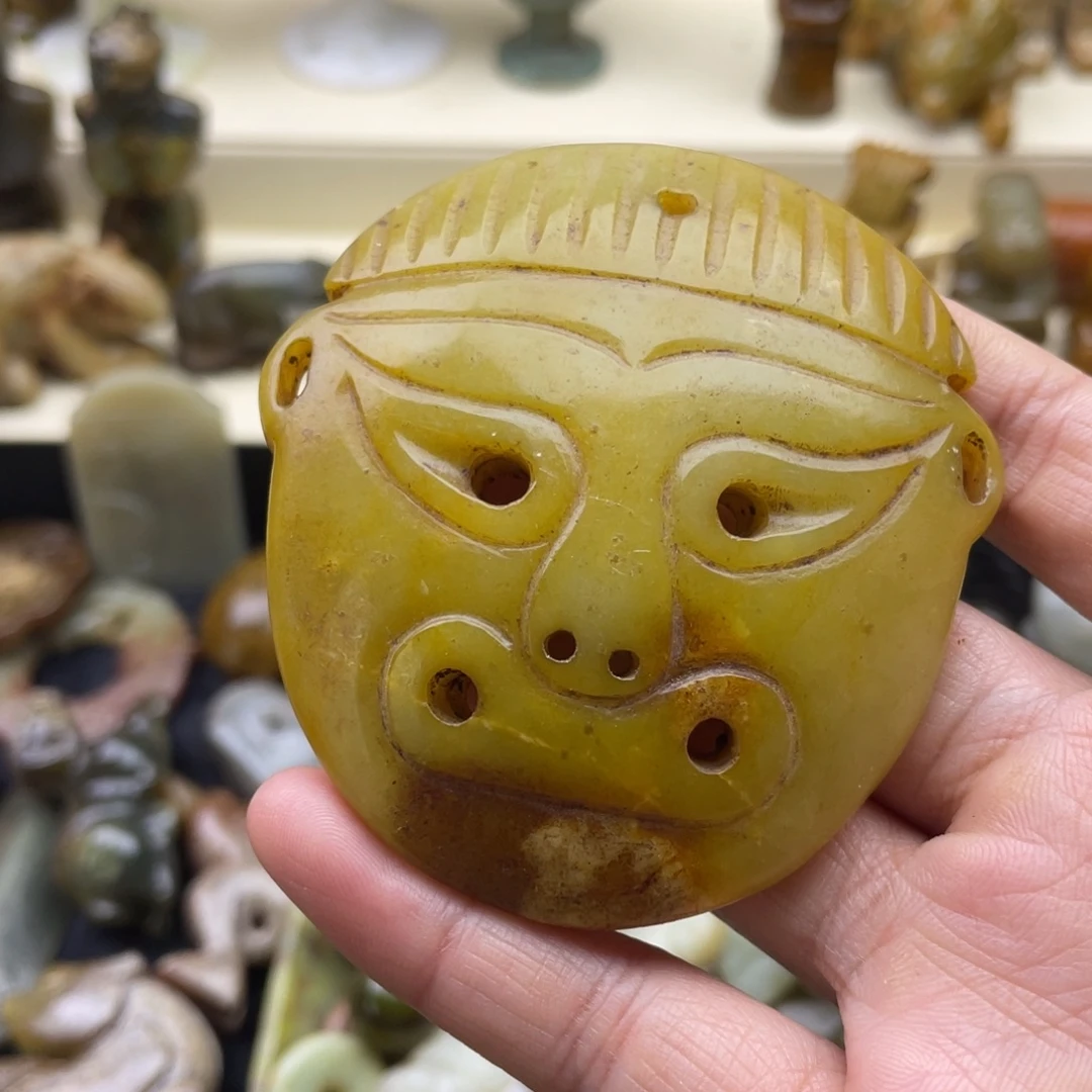 蛇纹石玉未镶嵌颈饰129