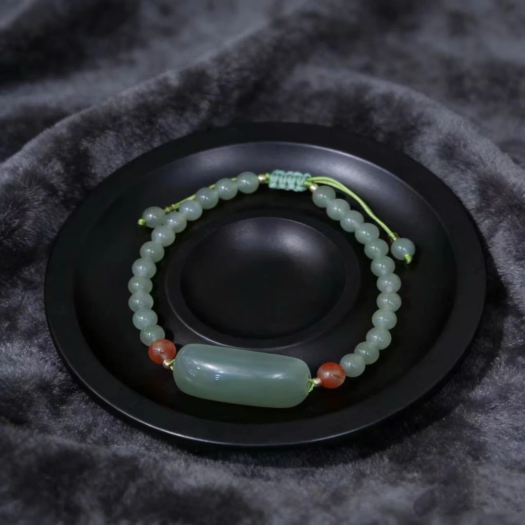 472和田玉无事牌精美手链