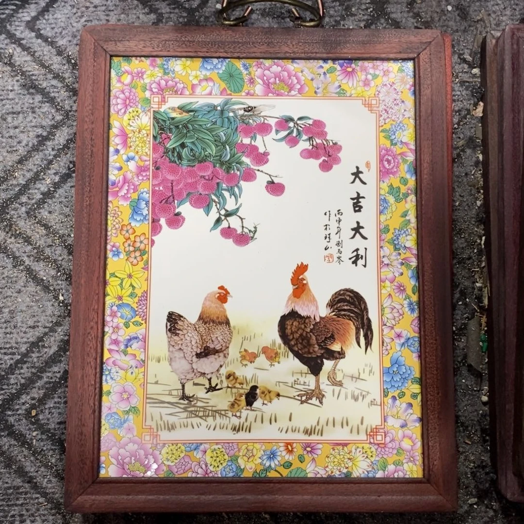 瓷37*28 景德镇瓷板画柴窑烧制