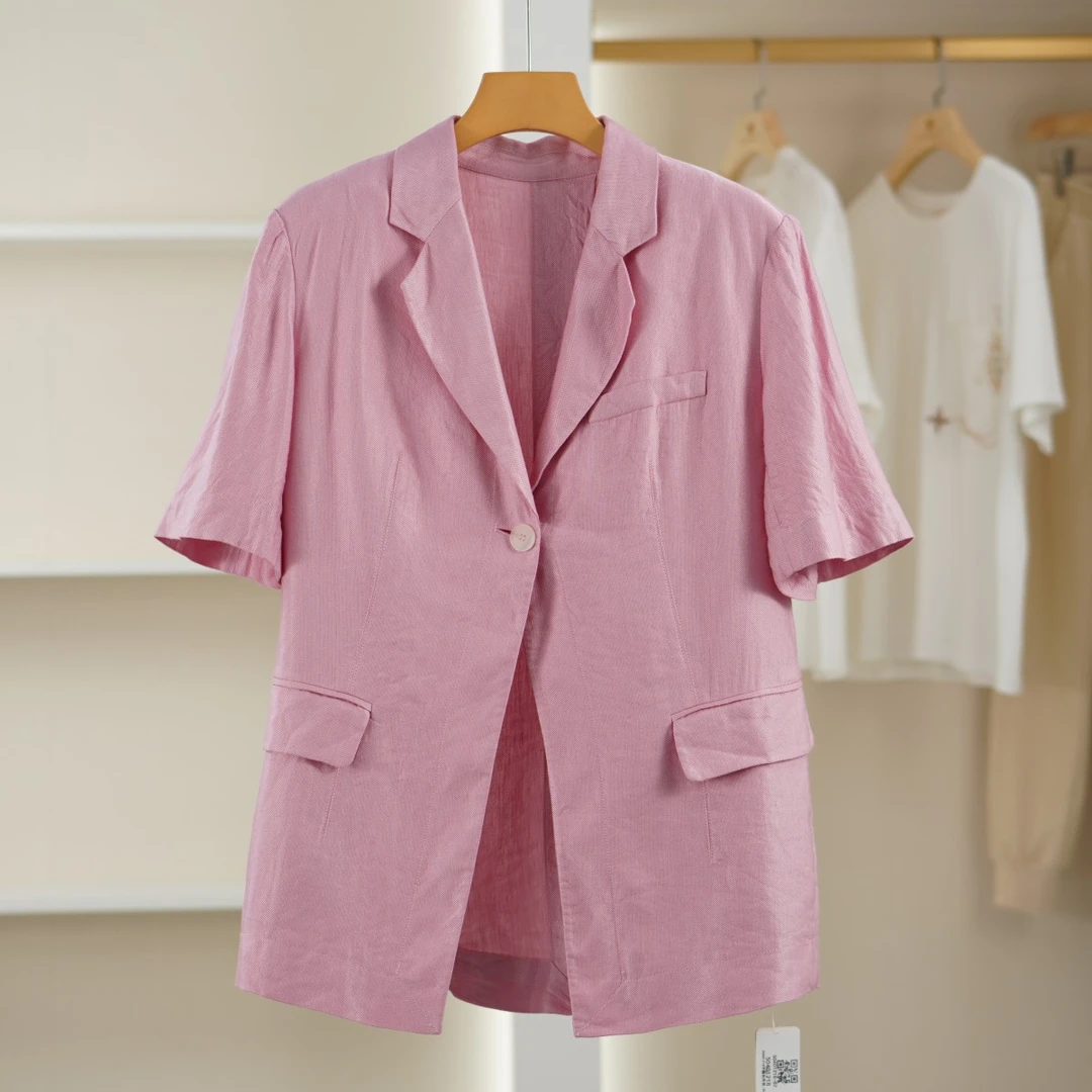 麦迪尚品【H】50401218简约百搭西装外套夏款女装品牌撤柜 B2组