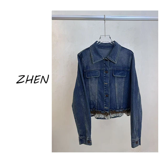 【ZHEN】25K01569 2025气质显瘦时尚百搭上新小众设计感外套