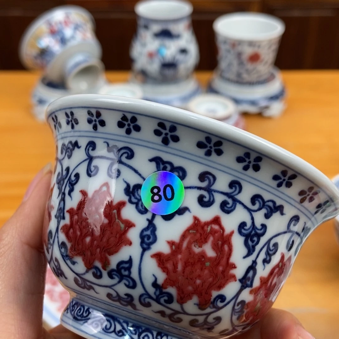 手绘现代茶具非古董