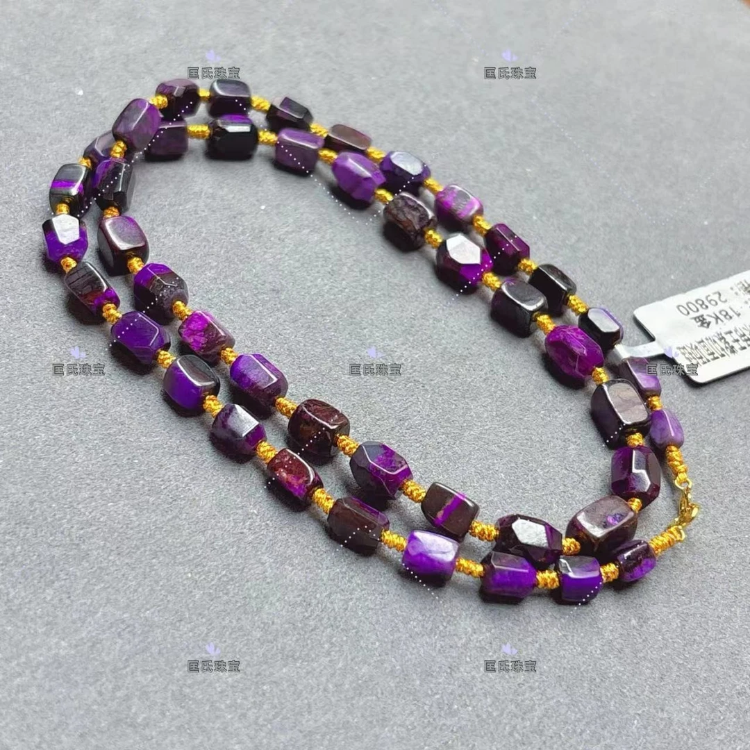 匡氏甄选18K收藏级舒俱来帝王紫切面项链Z-HL- A2352（多样性发一）