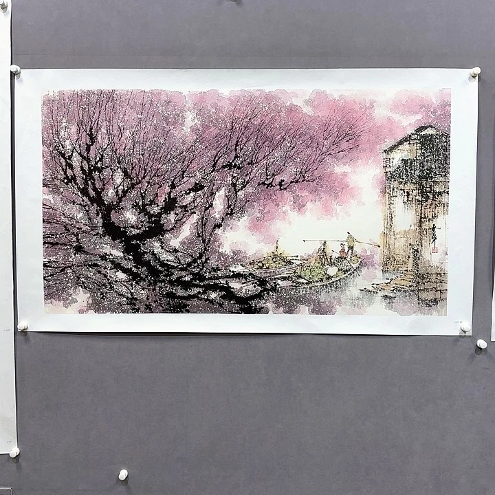 国画亲笔手绘放心去藏