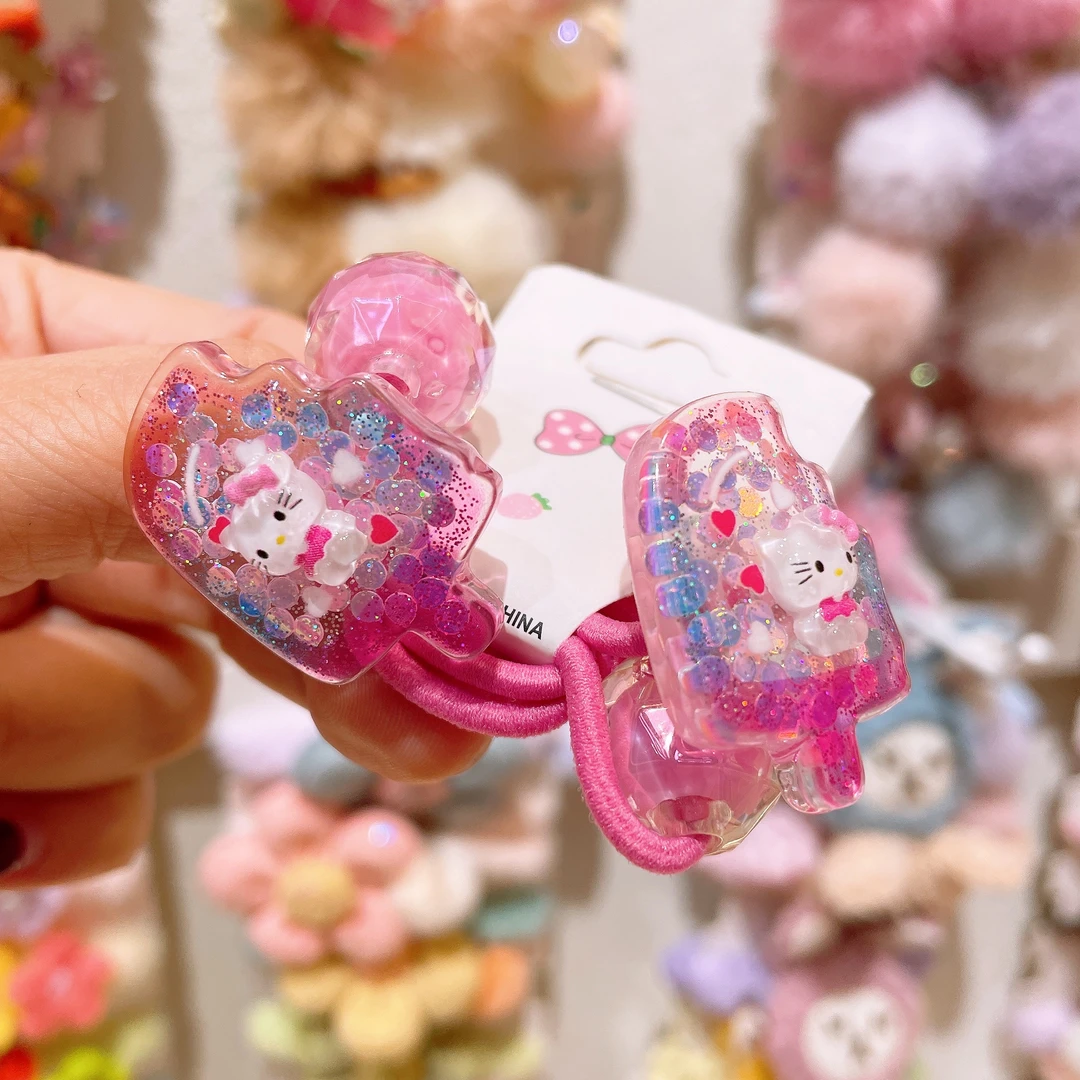 A-6455  td 1对粉猫雪糕绕绕        发圈