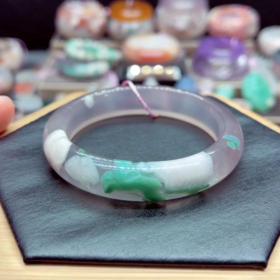 手镯玛瑙/玉髓未镶嵌我****丝9定制款不退不换