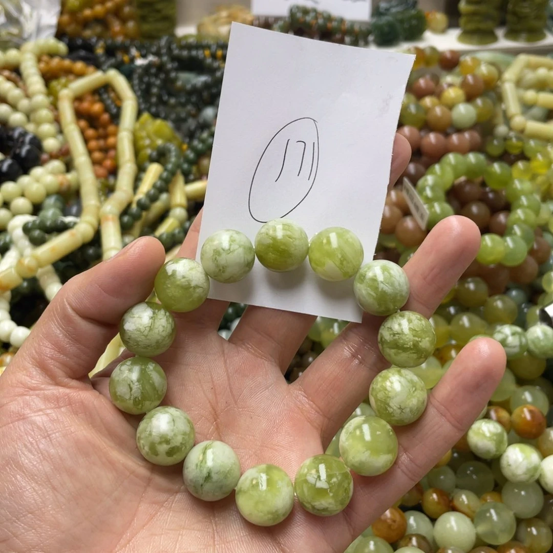 蛇纹石玉手链未镶嵌