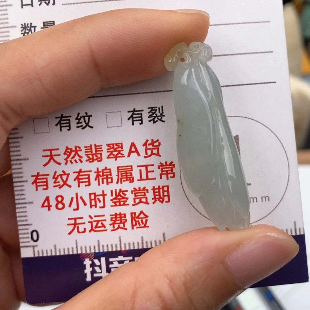 翡翠未镶嵌颈饰花花
