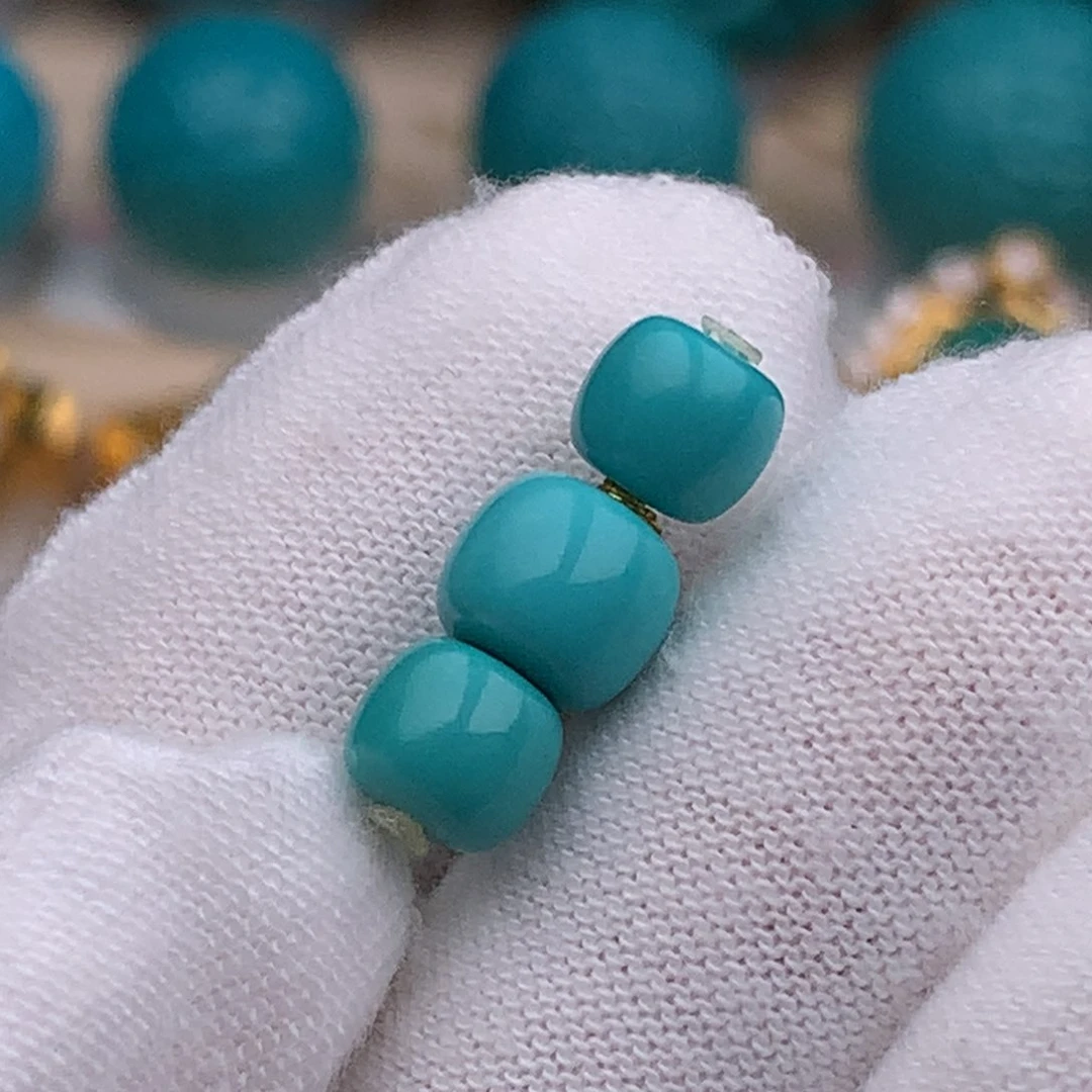 未镶嵌绿松石珠宝奇石6.5mm