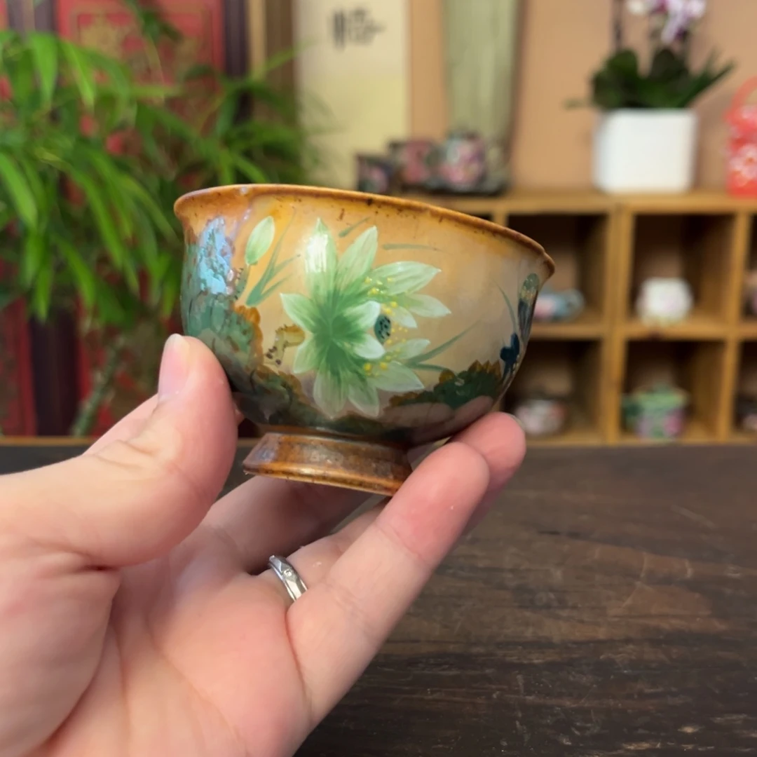 柴烧手工手绘陶瓷