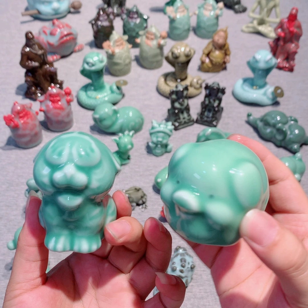 知**了龙泉青瓷茶具两个