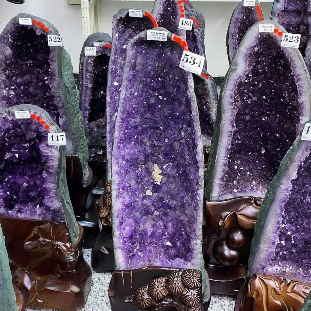 未镶嵌大型摆件（非配饰）水晶紫水晶534 紫水晶洞