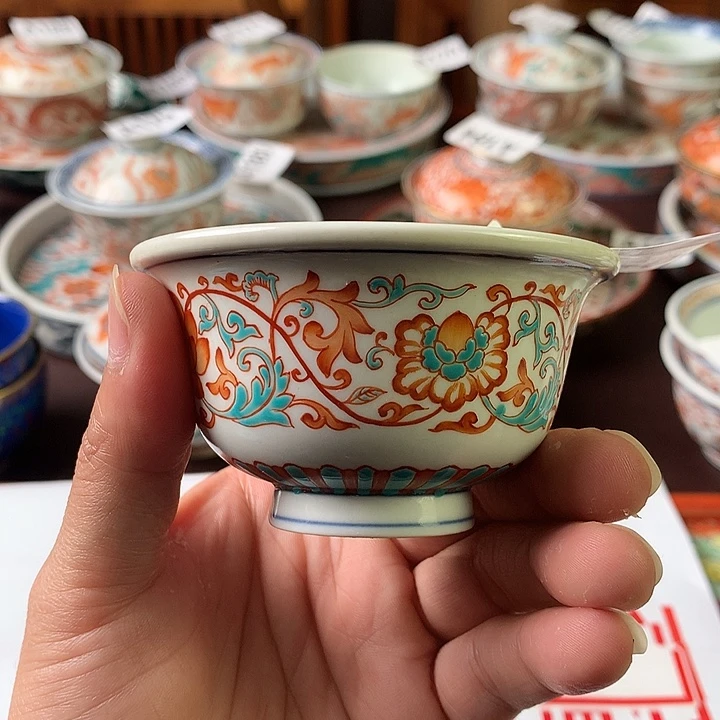 景德镇陶瓷手绘微瑕046