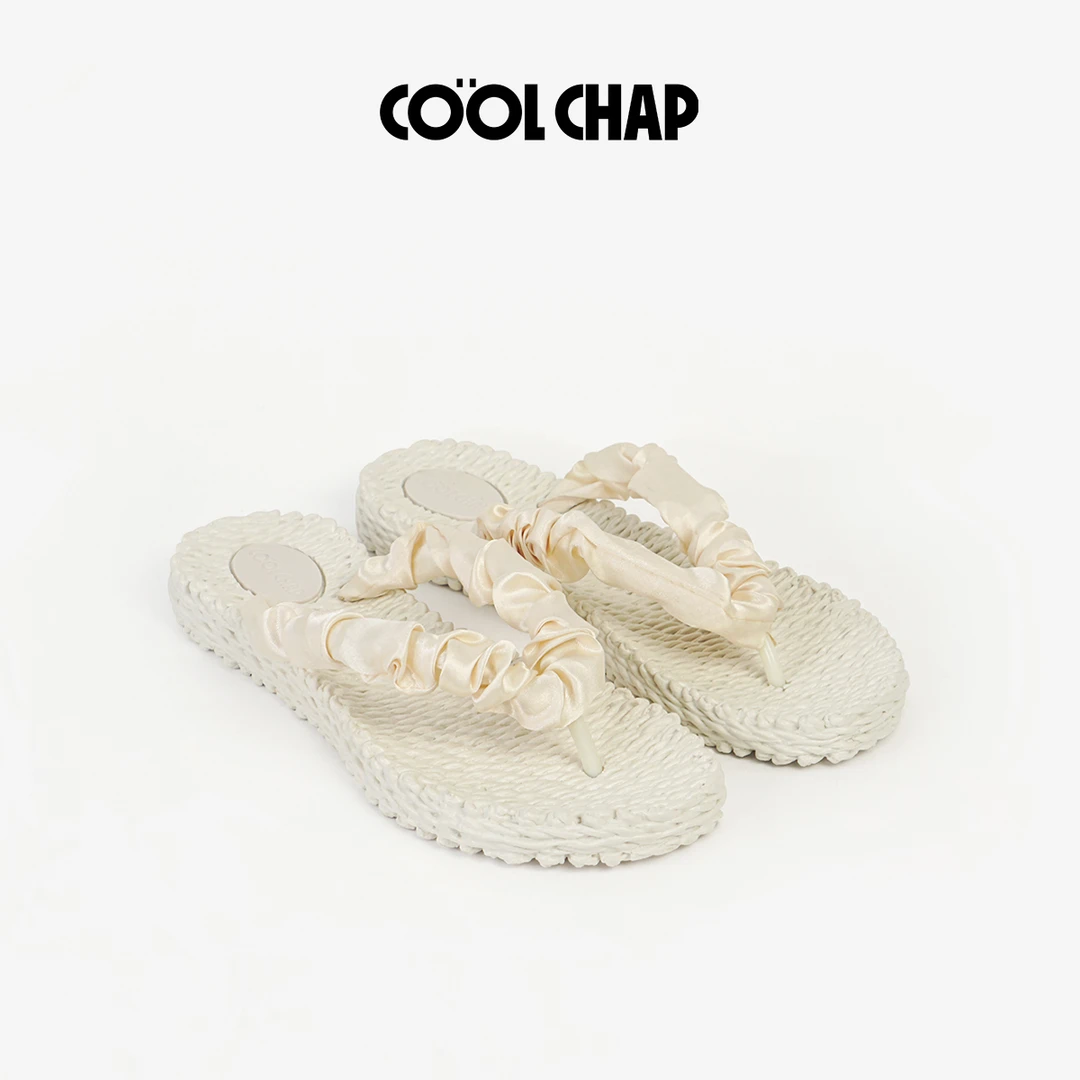 【小熊粉丝专享】Coolchap夏季新款编织系列麻花海边度假沙滩人字拖
