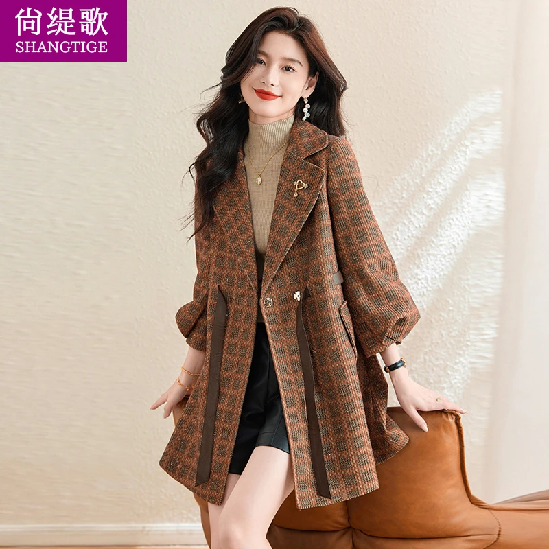 【尚缇歌】杭州意法风衣外套女士春秋2024新款爆款高级感小个子大衣