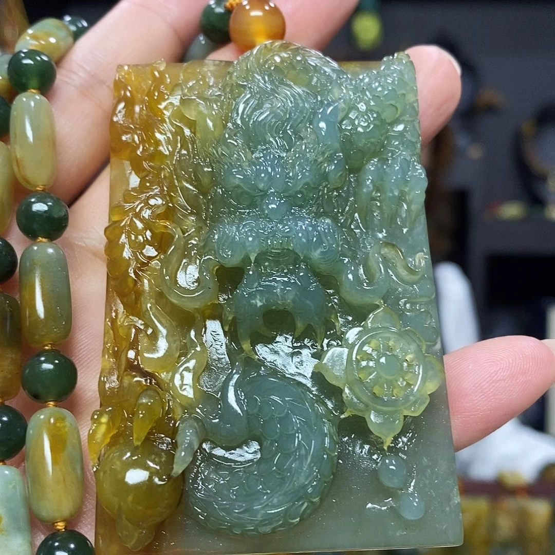 未镶嵌岫玉挂件吊坠项链