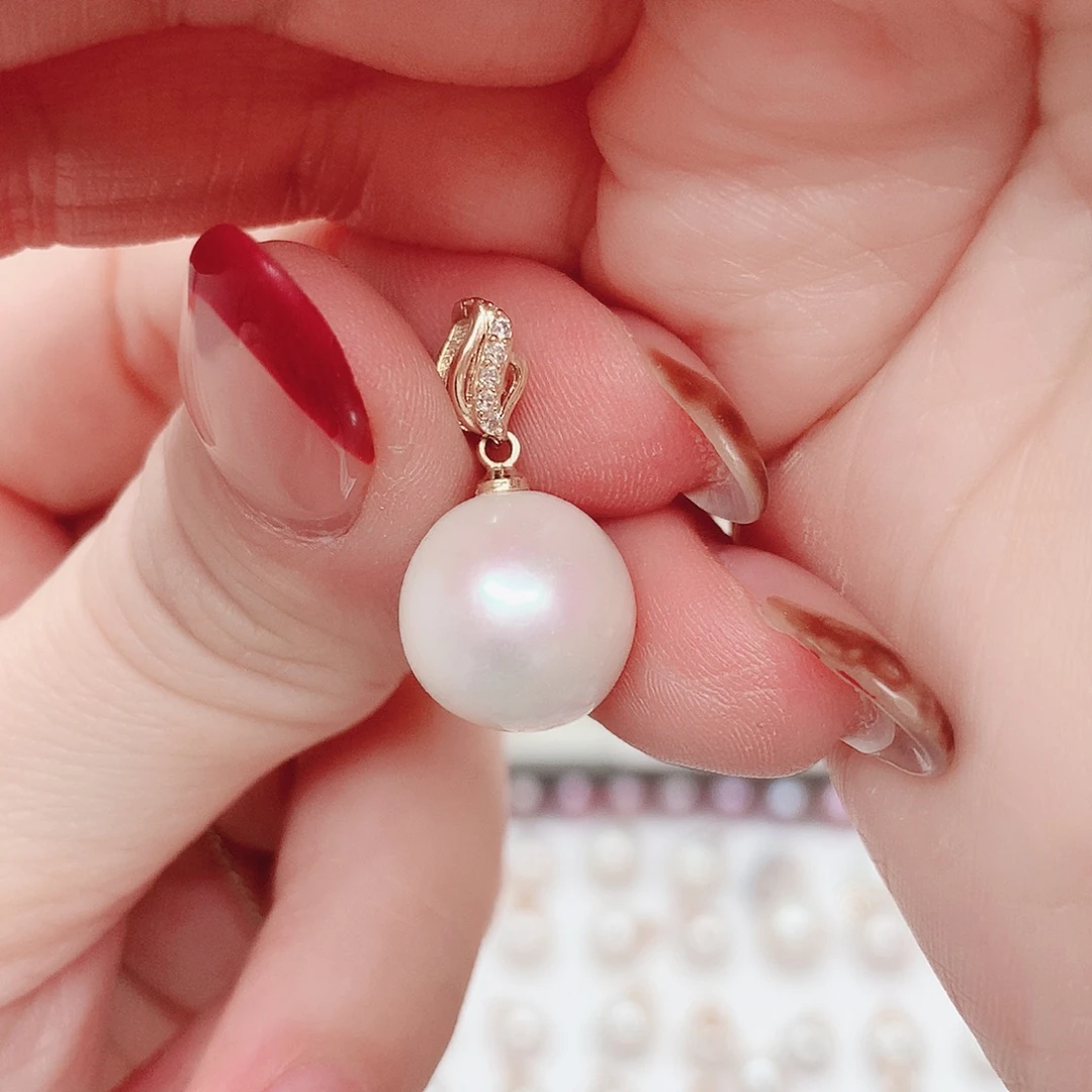 合金淡水珍珠吊坠(赠链)