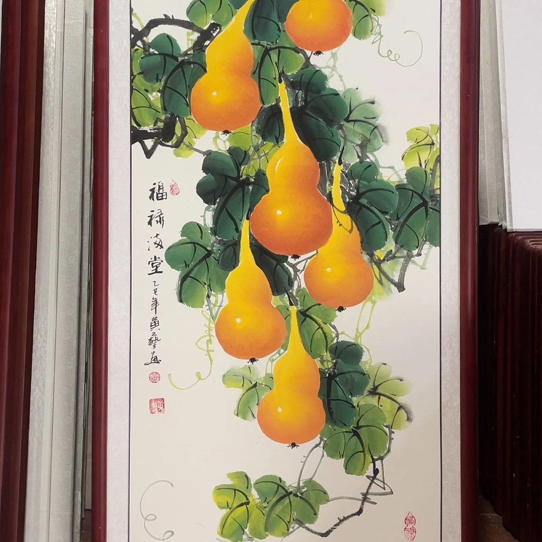 国画带框尺寸63*123厘米