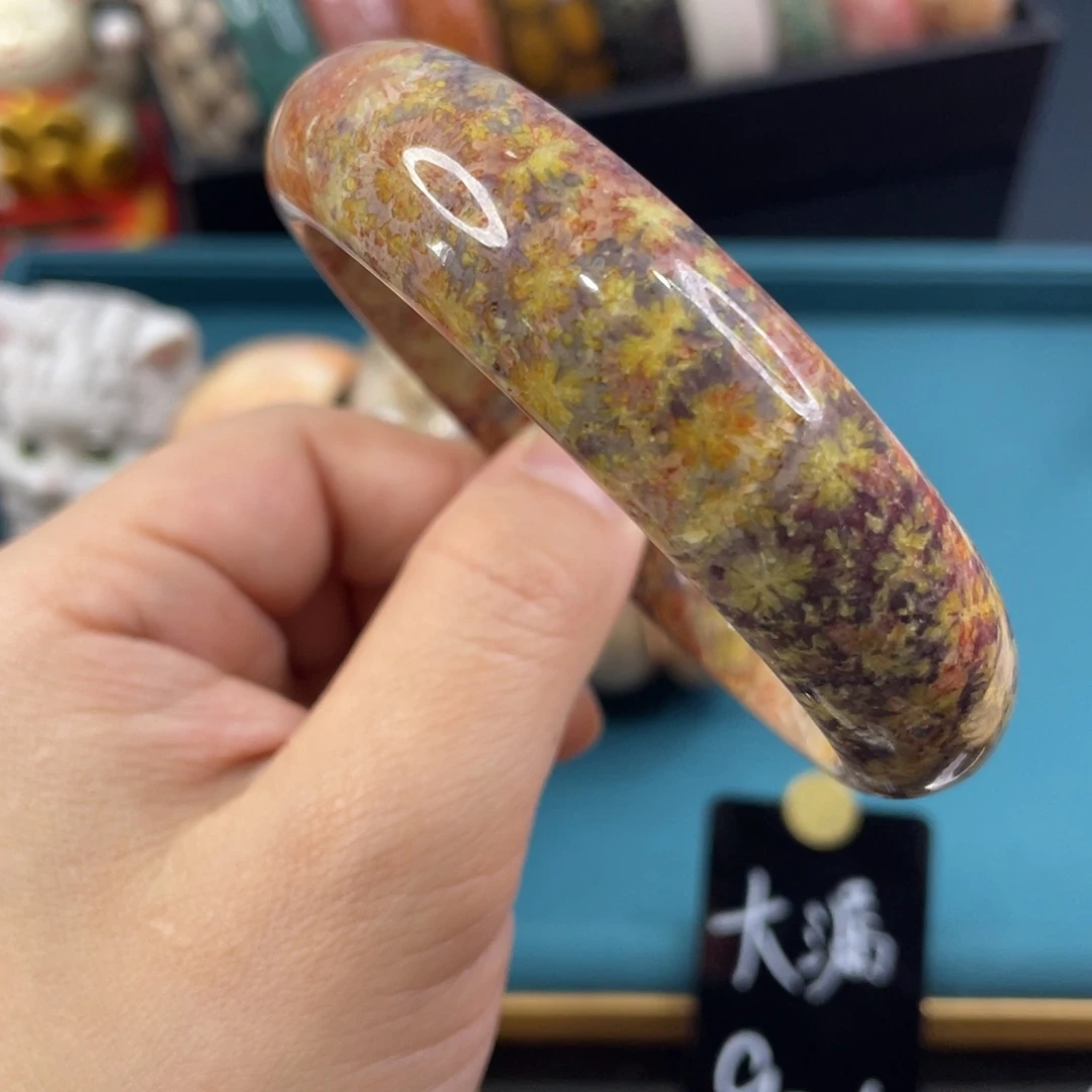 未镶嵌手镯硅化玉