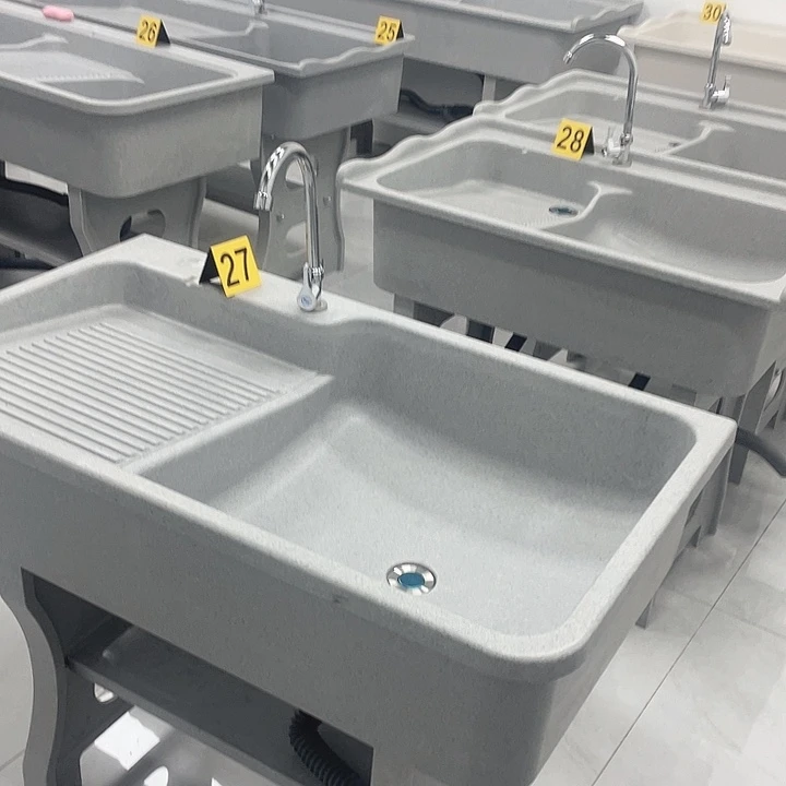 阿***兰石英石平边无挡水100*58*80灰