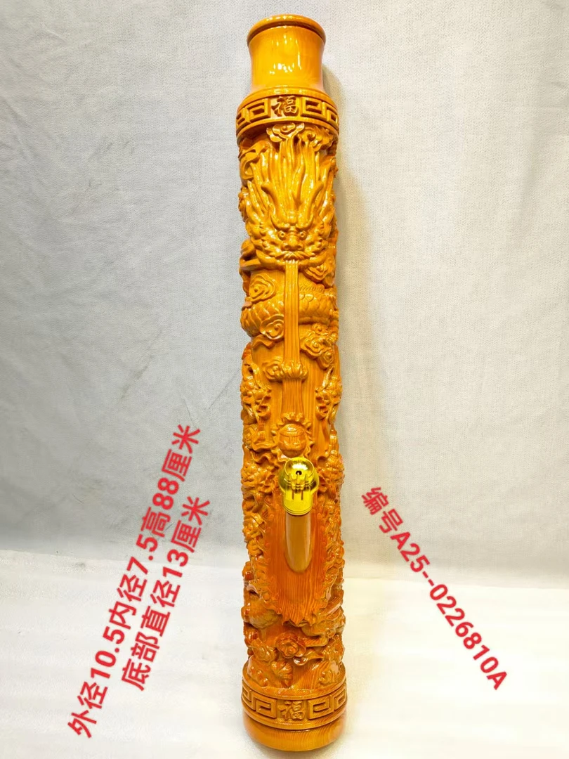 810号缅甸红豆杉水咽筒整体无拼接风干老料不易开裂变形