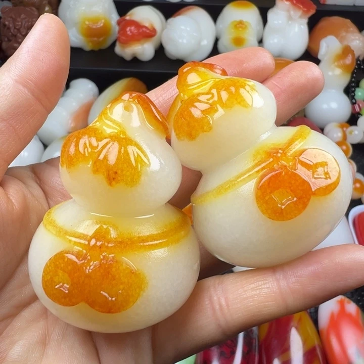 新疆戈壁五彩石金丝
