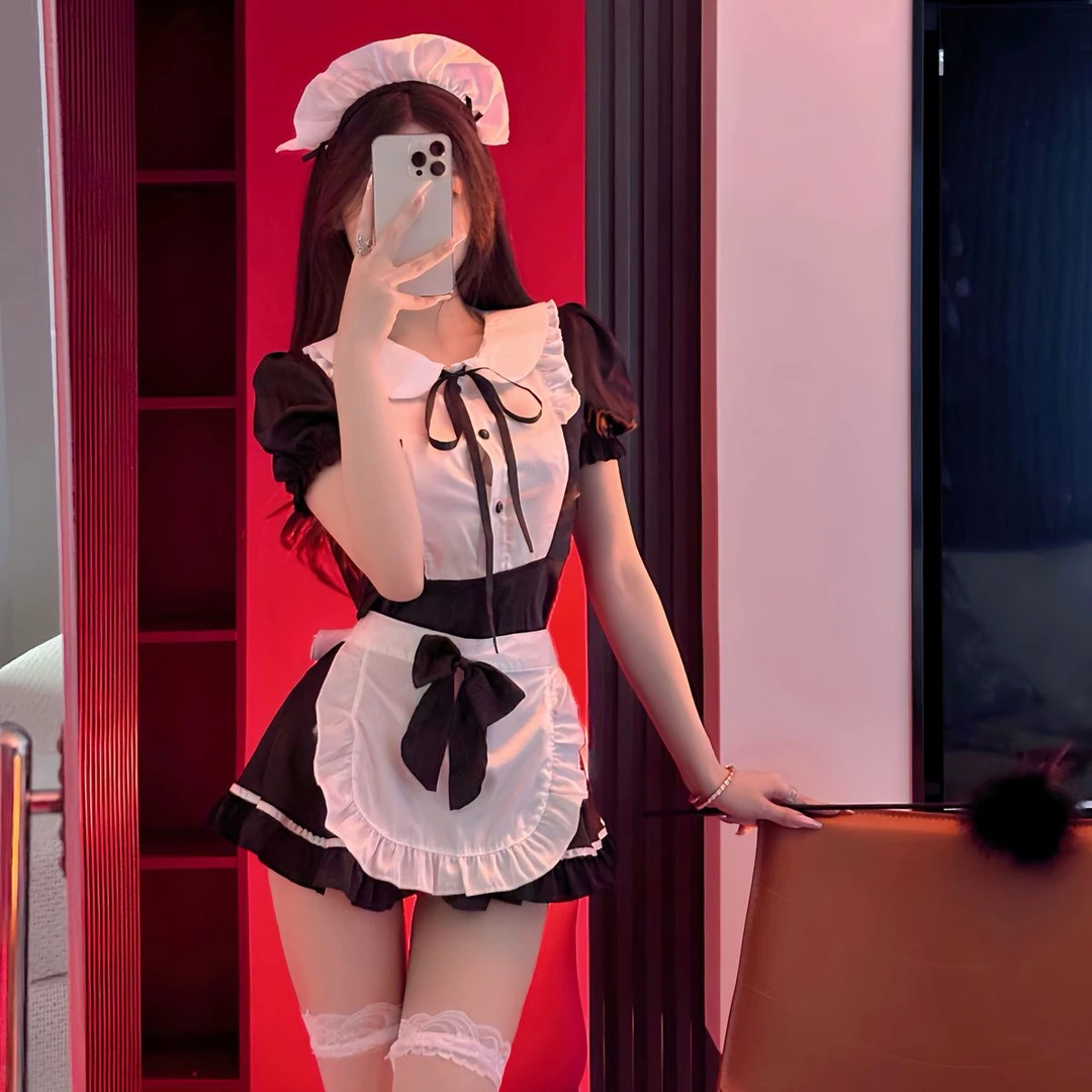 维多利亚VIVACIOUSSECOR橘色体温*新款女仆装cosplay