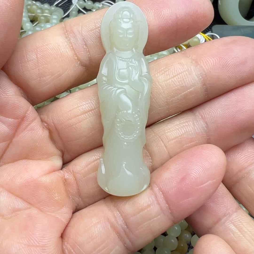 和田玉（糖玉）未镶嵌吊坠(不含链)