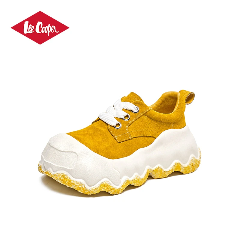 Lee Cooper25春新款板休多巴胺色系厚底增高女休闲鞋小个子