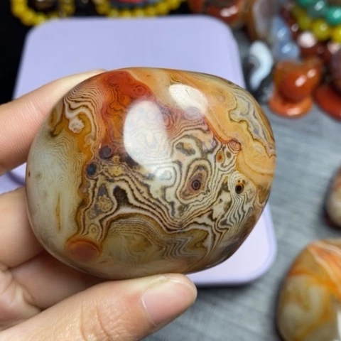 玛瑙/玉髓珠宝奇石未镶嵌面***油