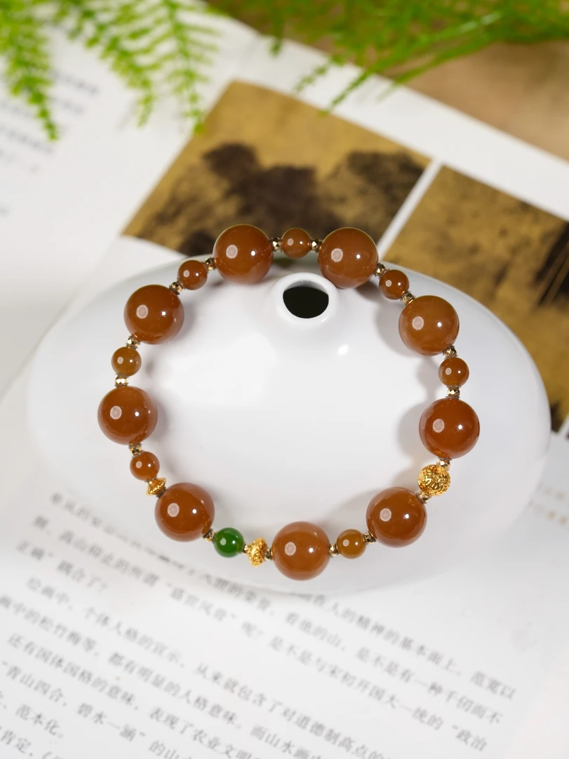 【小涵专属】18K和田玉糖玉手串 多样性发一 5-11mm