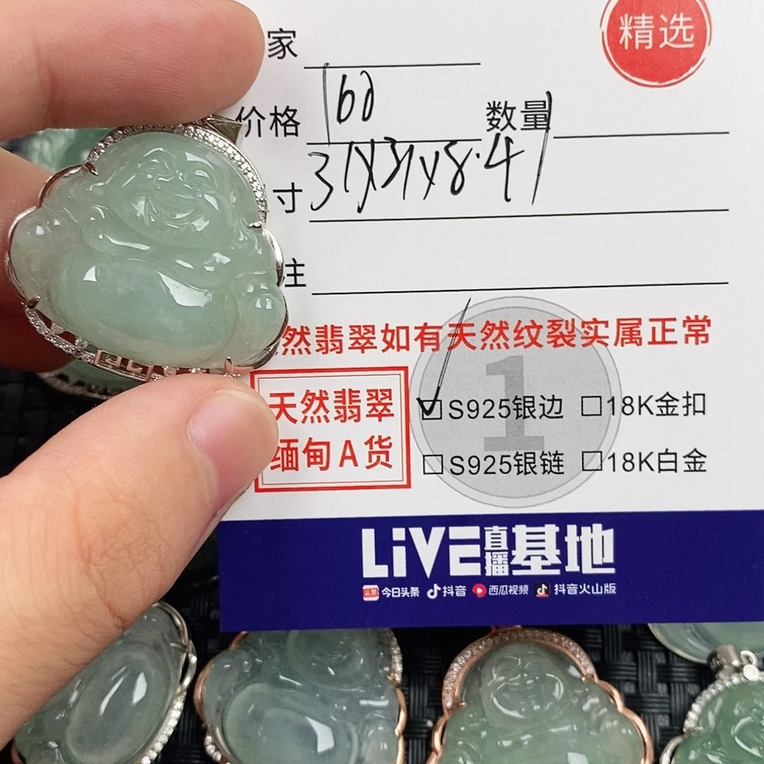 翡翠银S925镶嵌颈饰