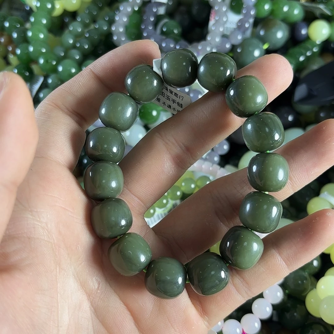 和田玉手链未镶嵌79