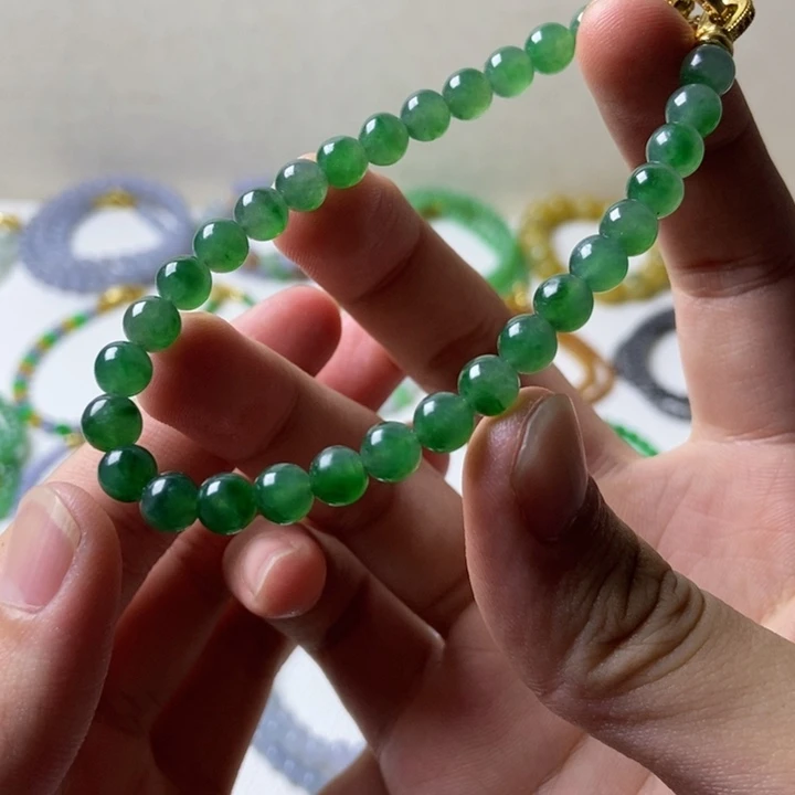 定制翡翠未镶嵌缅甸翡翠A货卡6.4