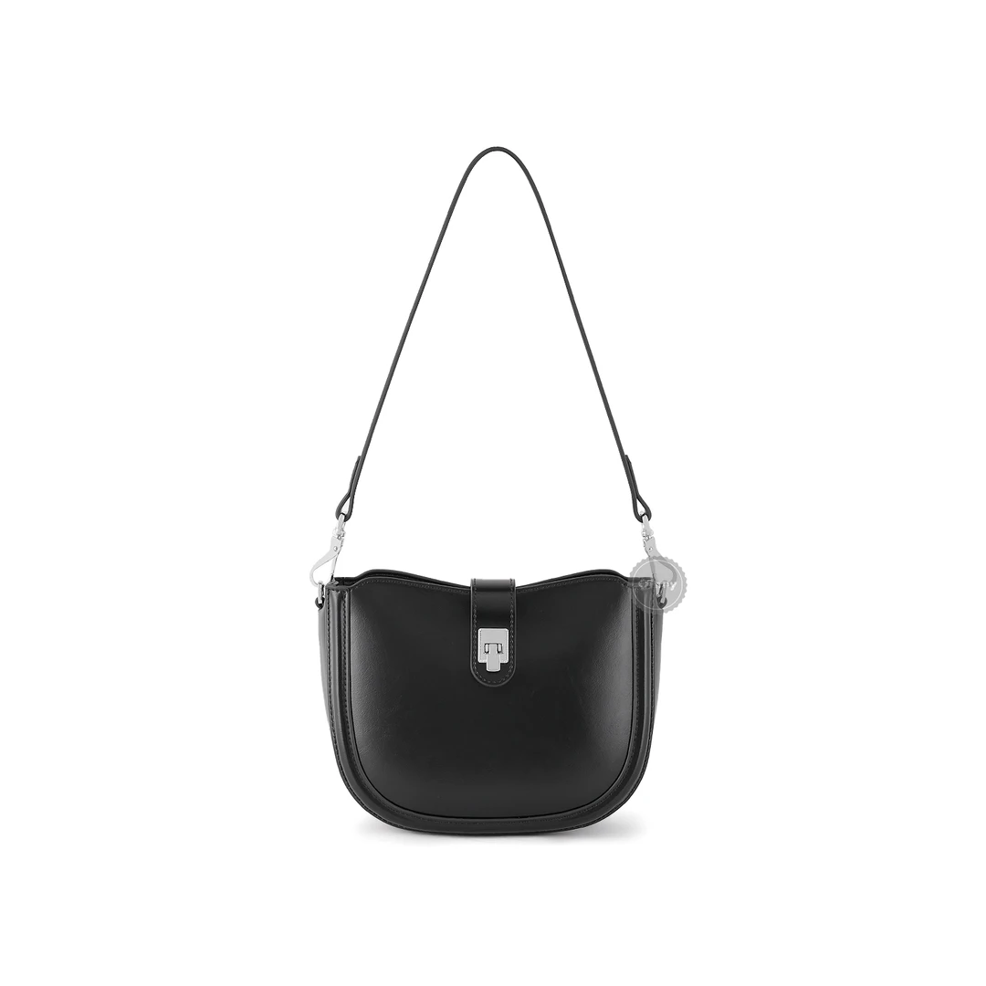 【早春新款】Vivian包包女款时尚简约百搭马鞍包9469-H