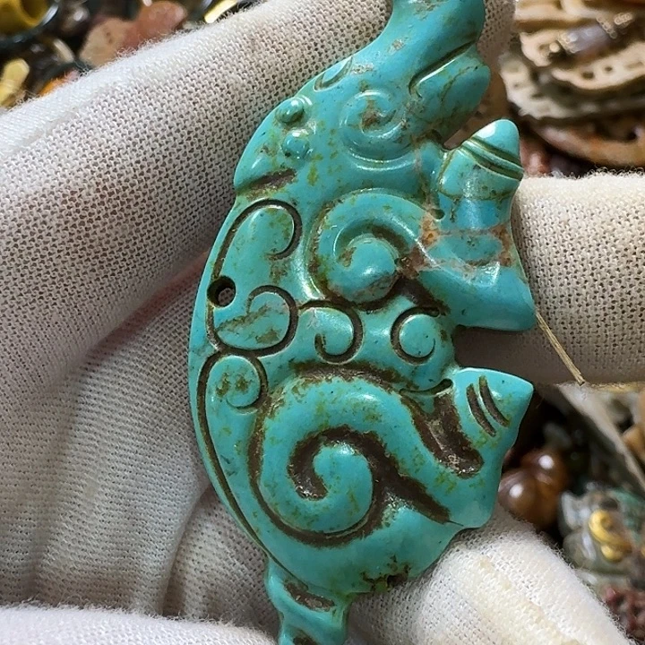 和田玉未镶嵌挂件