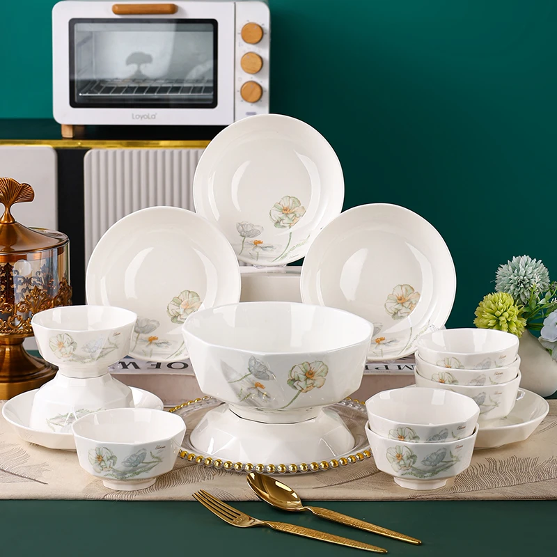 15件套ALS7英寸盘6只8英寸汤碗1只4.5英寸碗8只