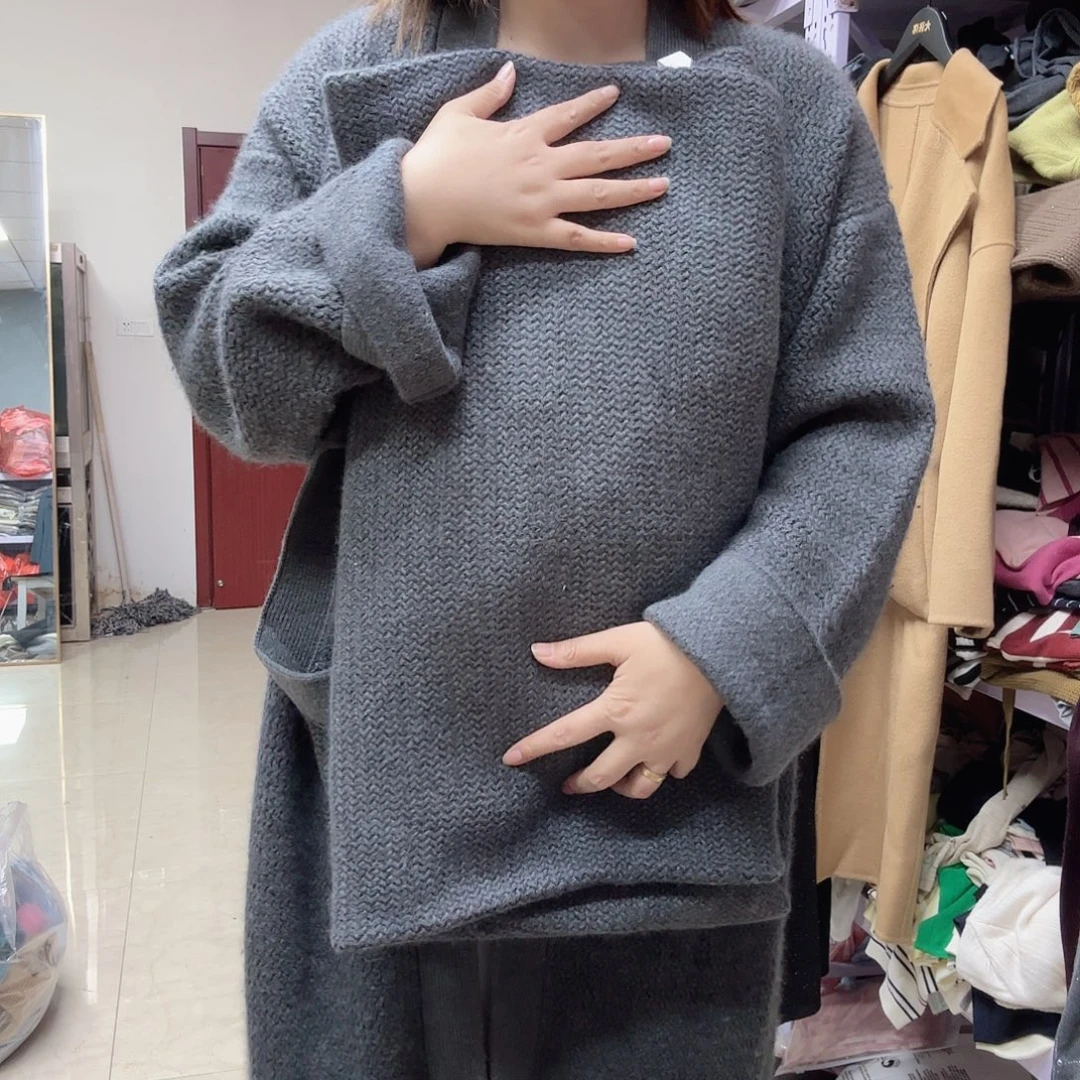 大长开衫厚韩版宽松
