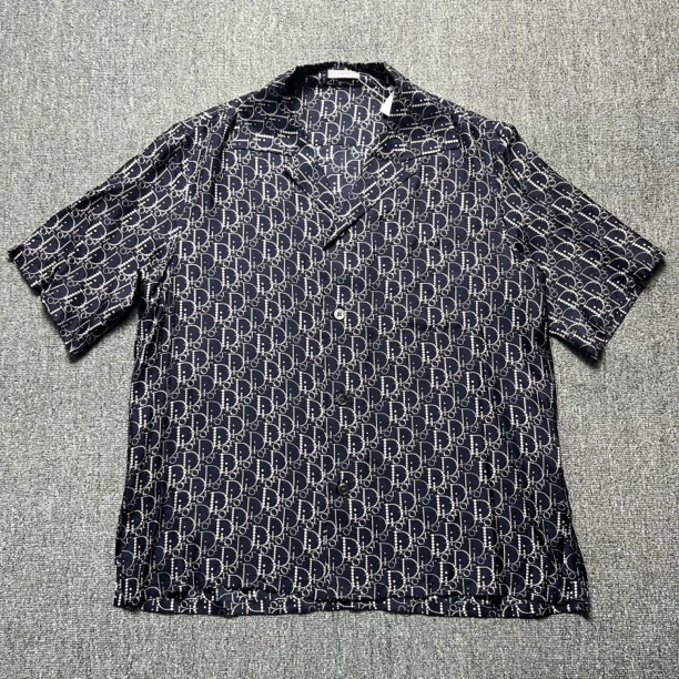 99新 DIOR/迪奥 Dior 波点满印半袖衬衫/39码/存放/12305